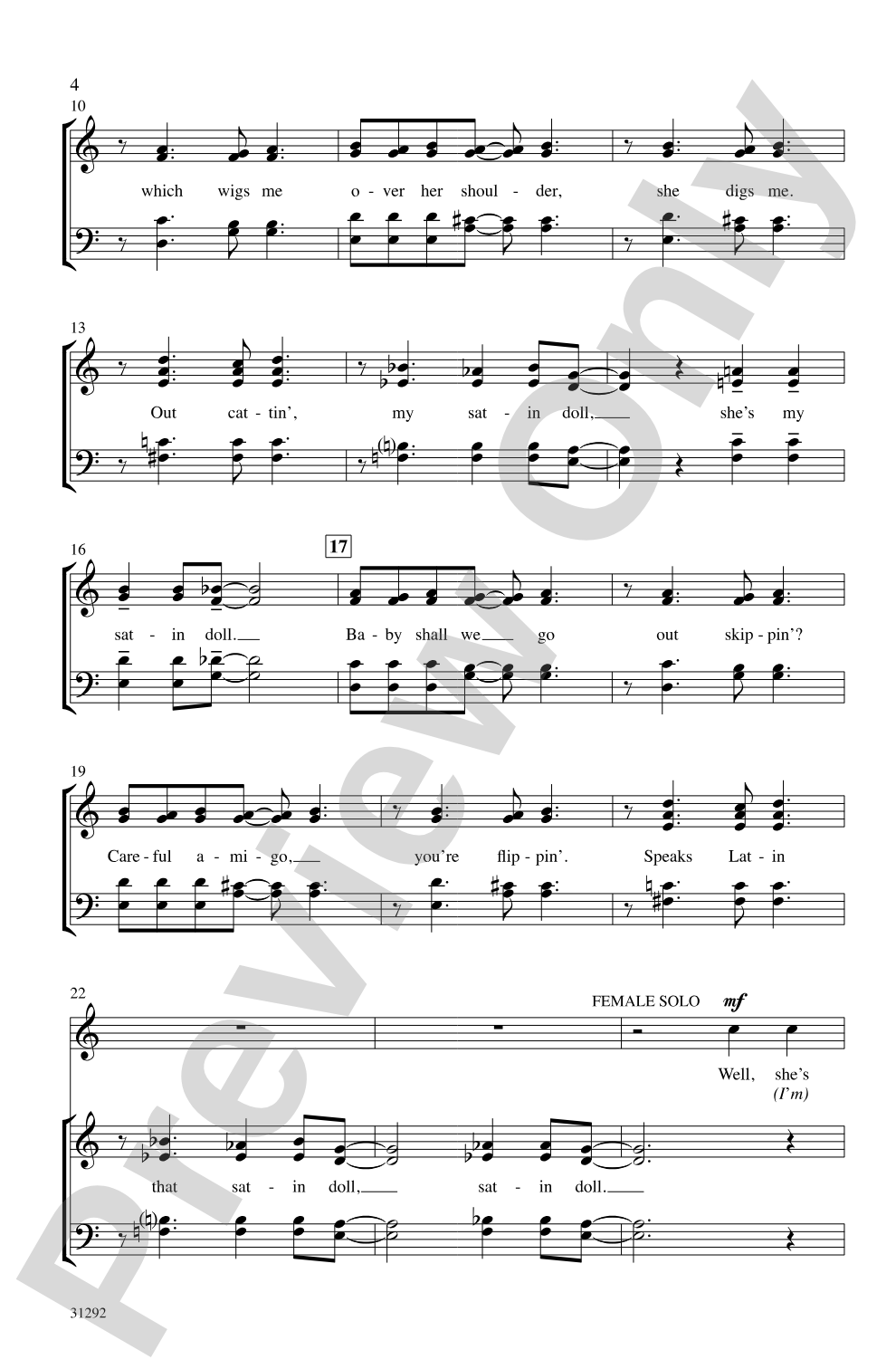 An Ellington Jazz Trio: SATB, <i>a cappella</i> Choral Octavo