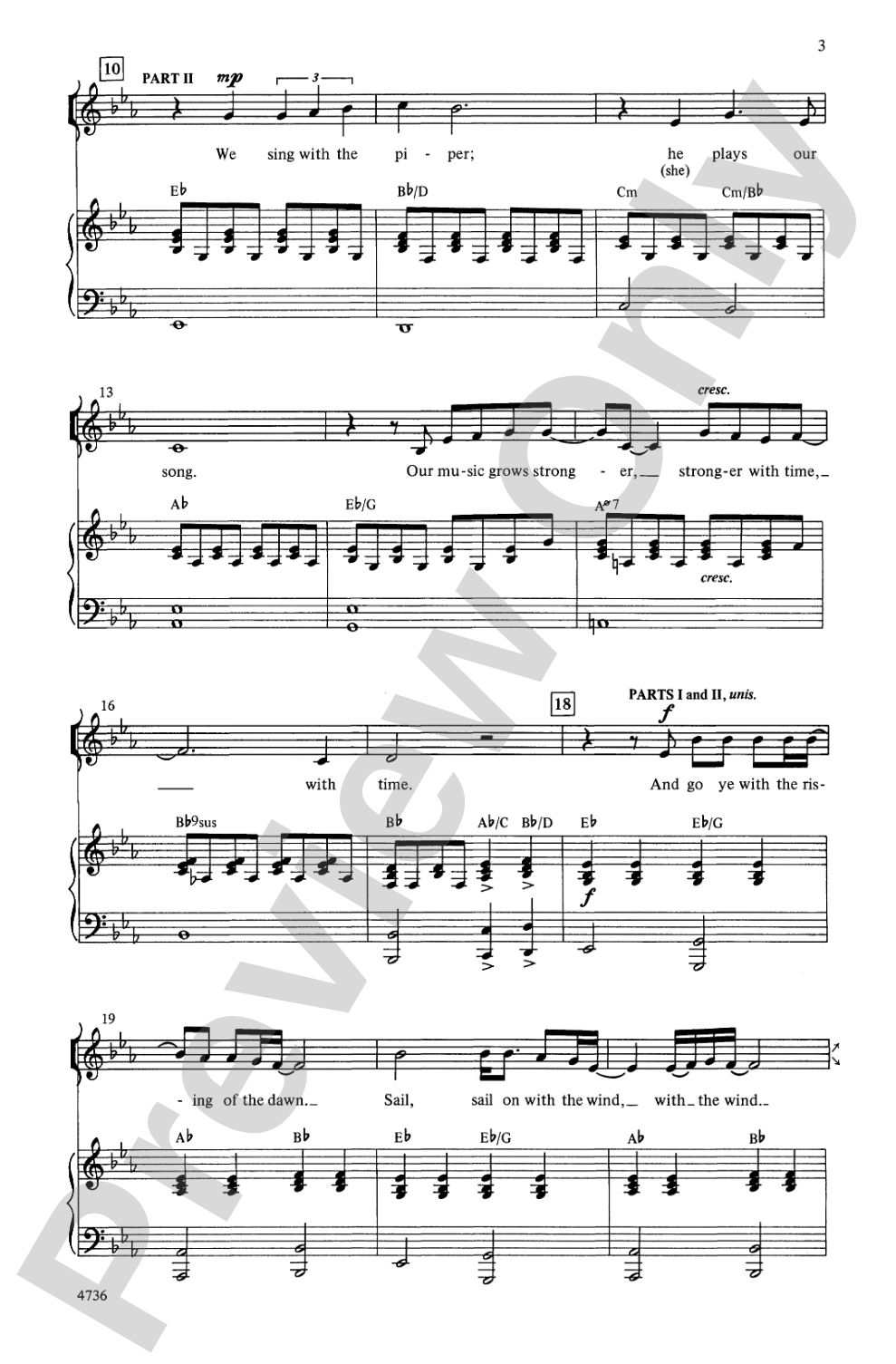 Stronger with Time: 2-Part Choral Octavo