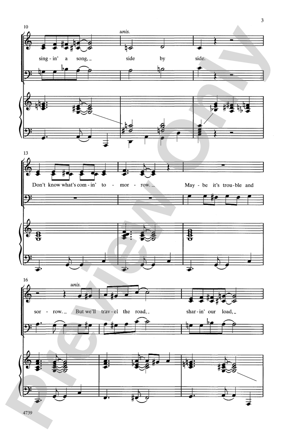 Side by Side: 3-Part Mixed Choral Octavo