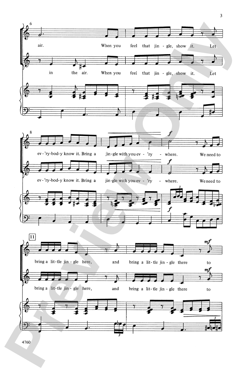 Bring a Little Jingle: 2-Part Choral Octavo