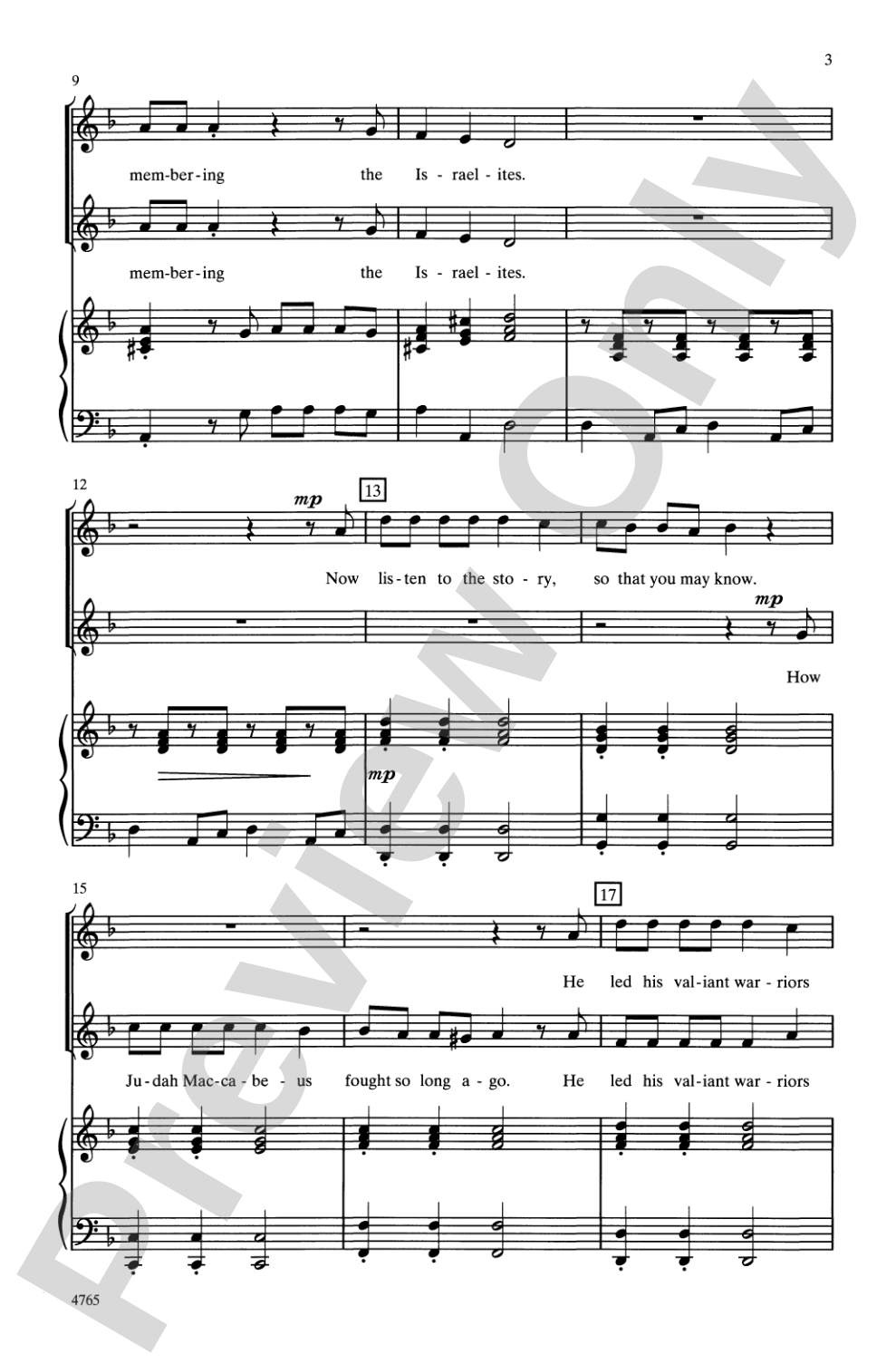 Light the Candles (for Eight Nights): 2-Part Choral Octavo