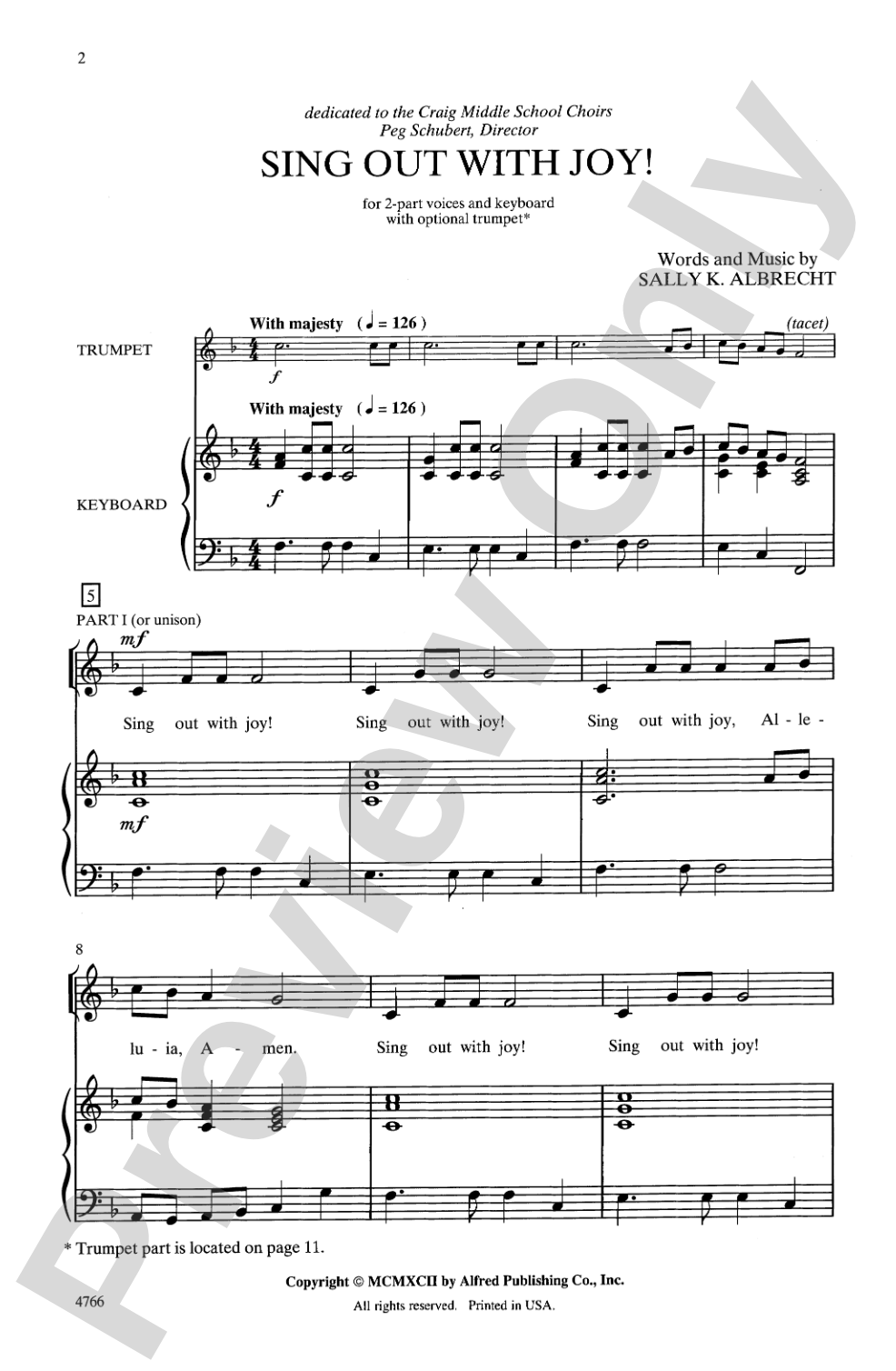 Sing Out with Joy!: 2-Part Choral Octavo