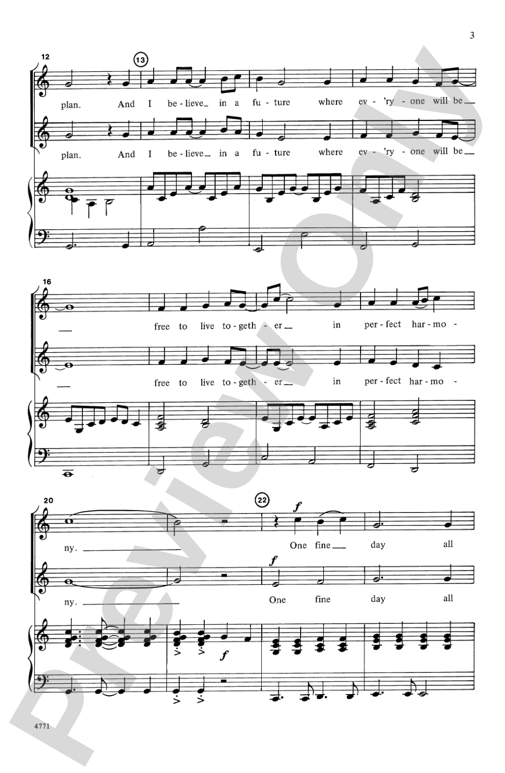 One Fine Day: 2-Part Choral Octavo