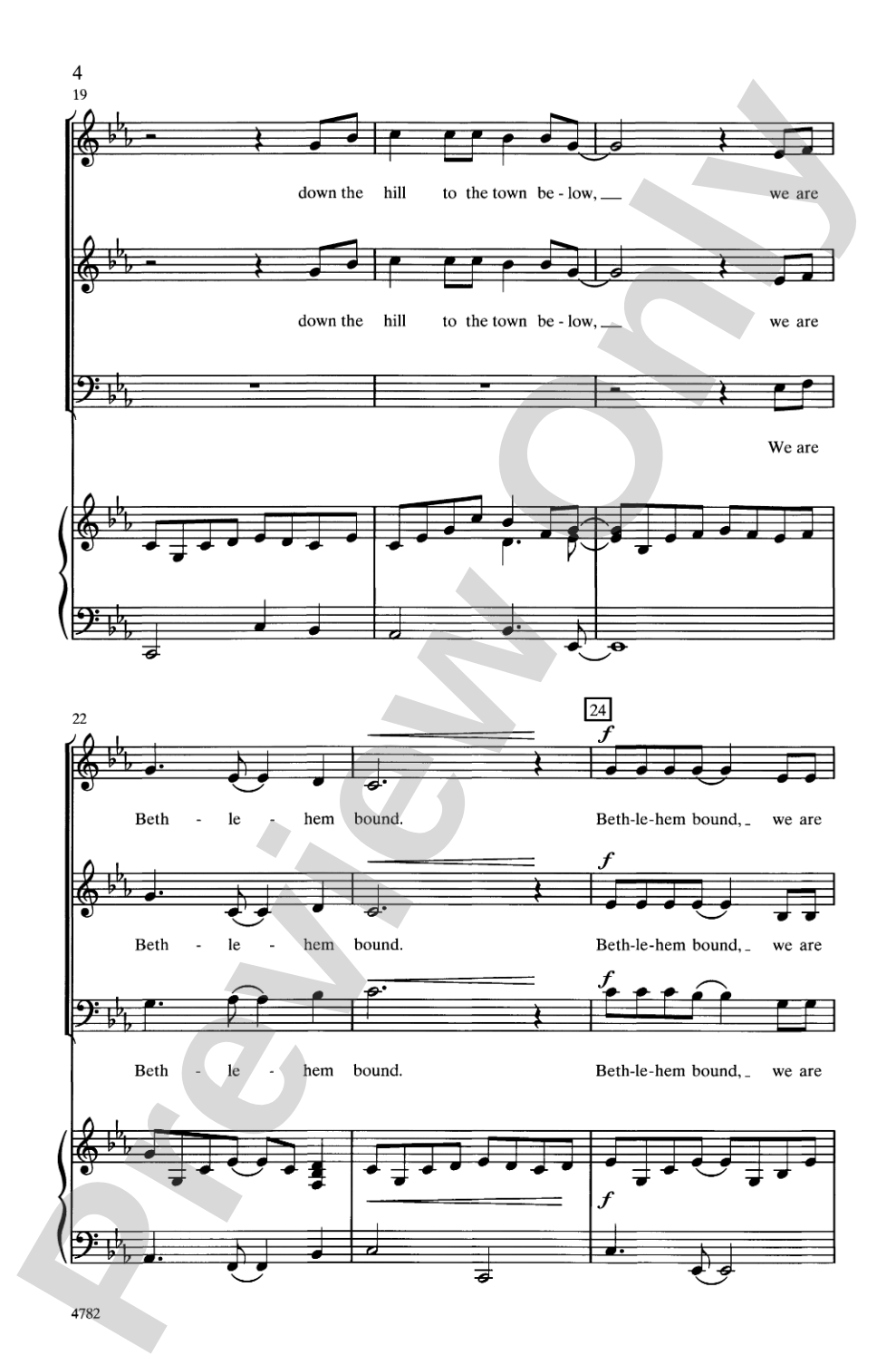 Bethlehem Bound: 3-Part Mixed Choral Octavo