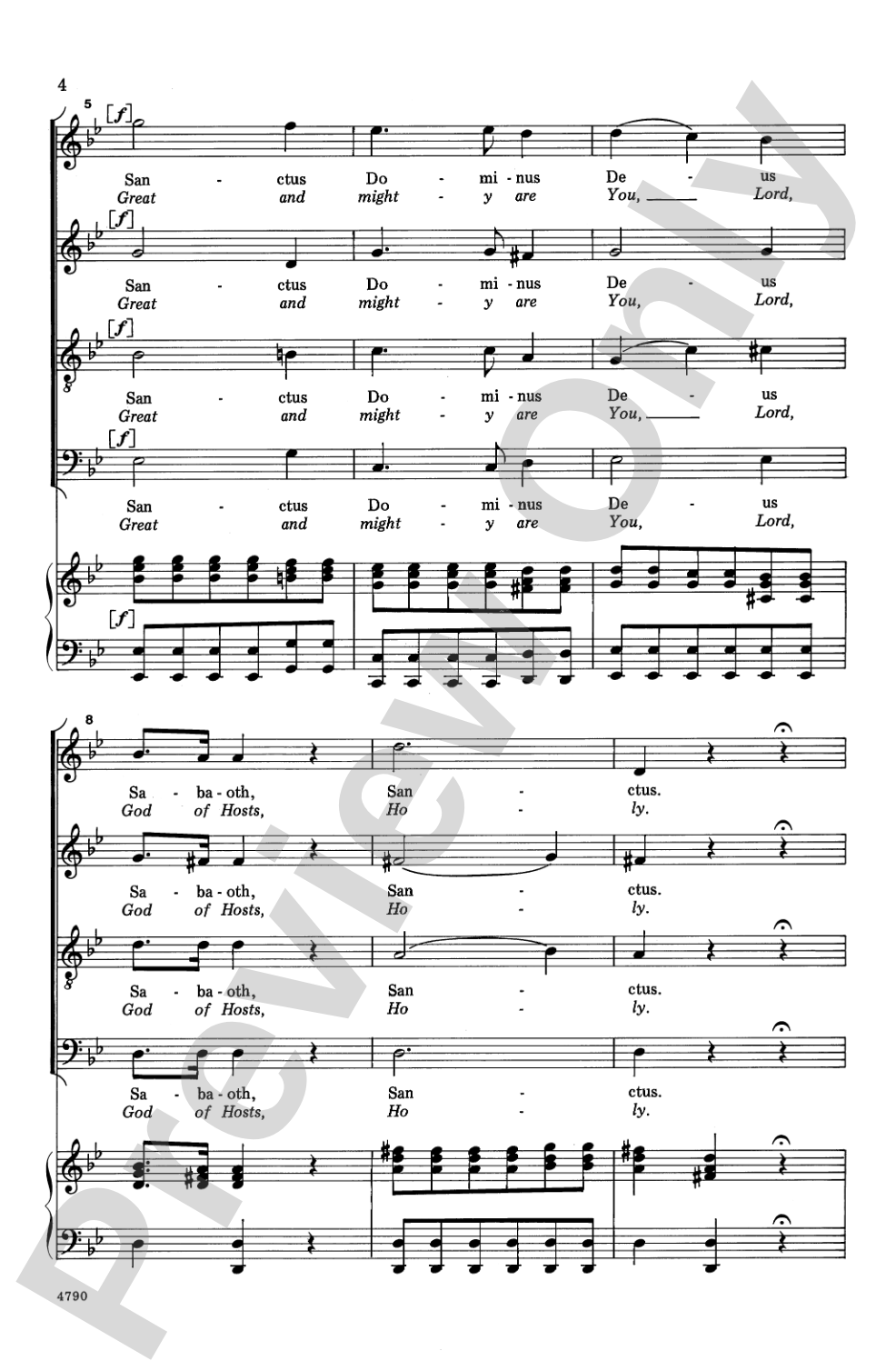 Sanctus (from <i>Mariazellermesse</i>): SATB Choral Octavo