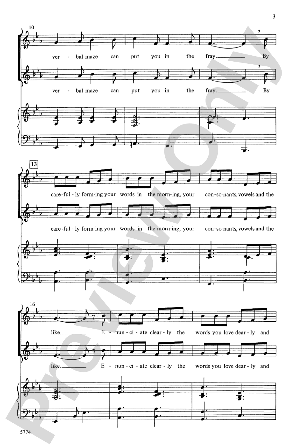 A Twist of the Tongue: 2-Part Choral Octavo