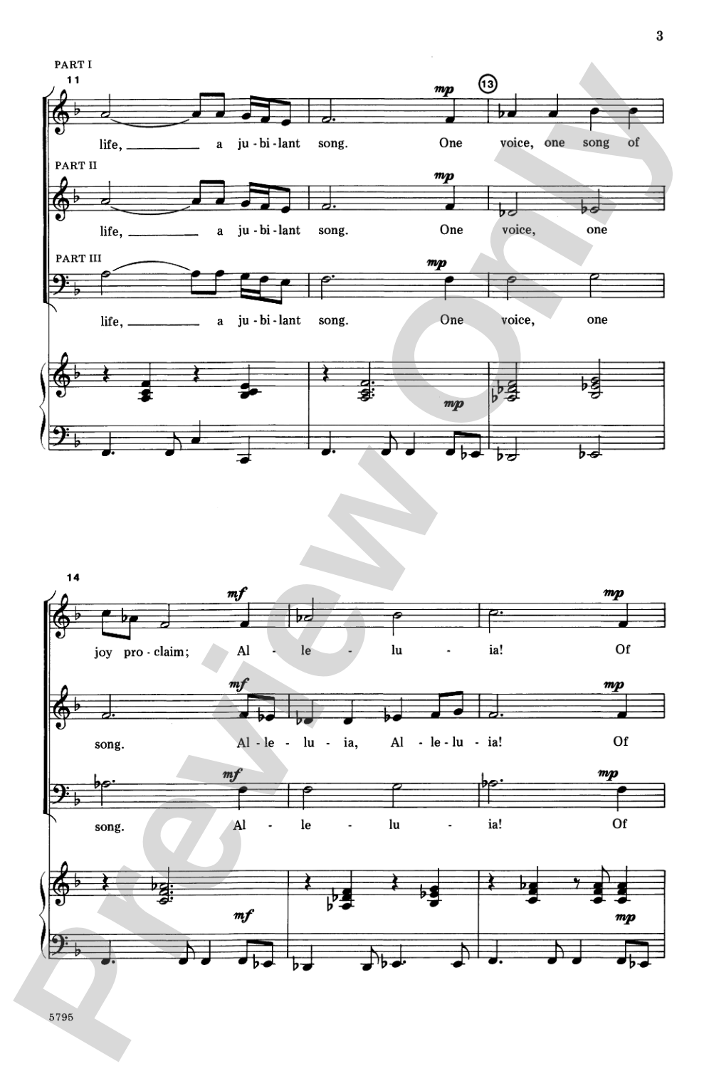 Sing a Jubilant Song: 3-Part Mixed Choral Octavo