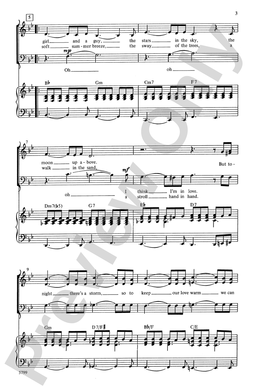 Slow Dancing in the Snow: 3-Part Mixed Choral Octavo
