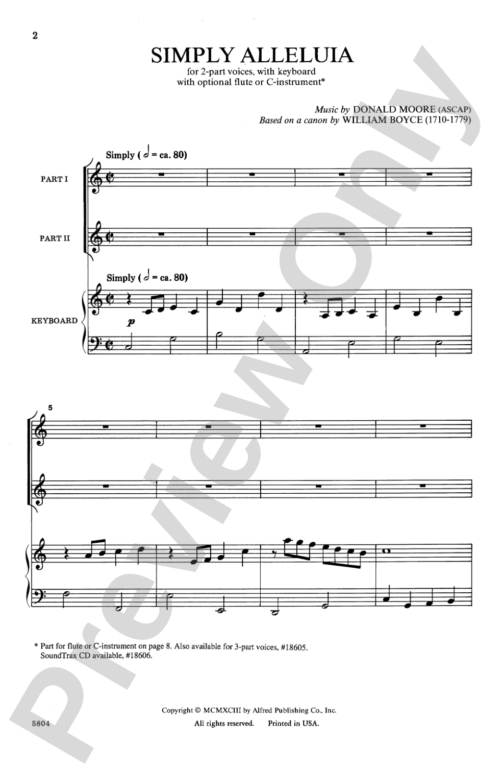 Simply Alleluia: 2-Part Choral Octavo