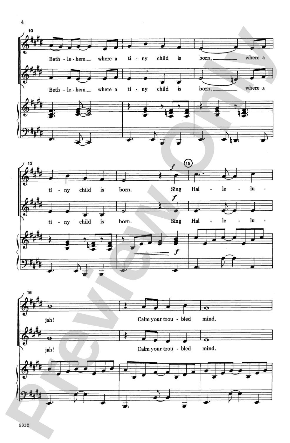 The Shepherd's Carol: 2-Part Choral Octavo