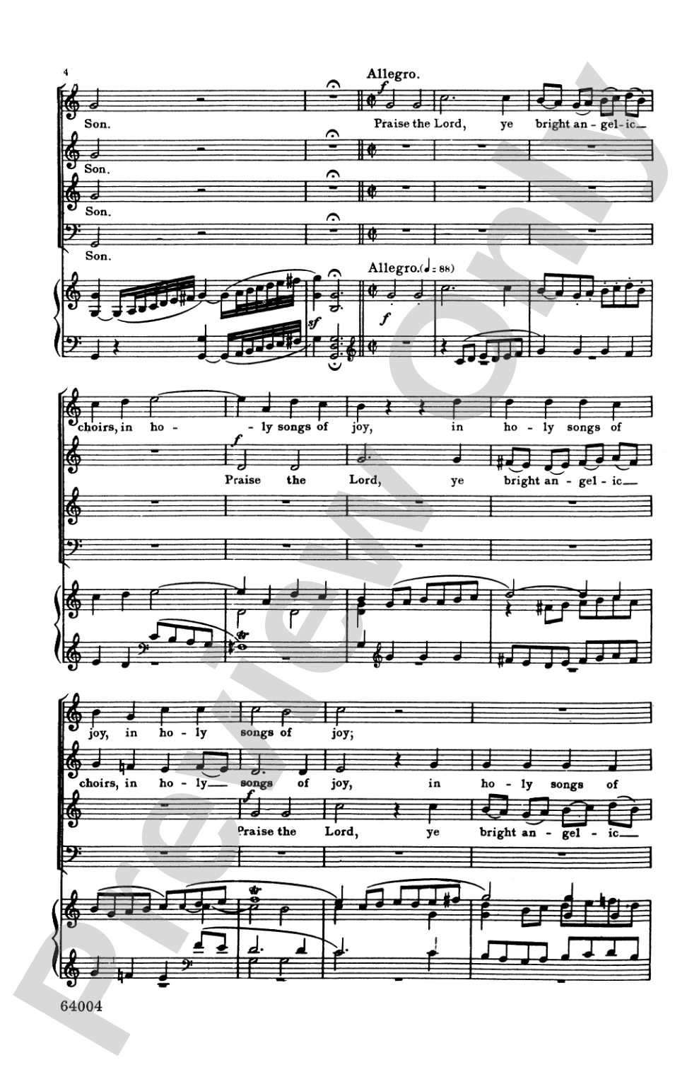 Hallelujah Chorus (<I>Mount of Olives</I>): SATB Choral Octavo