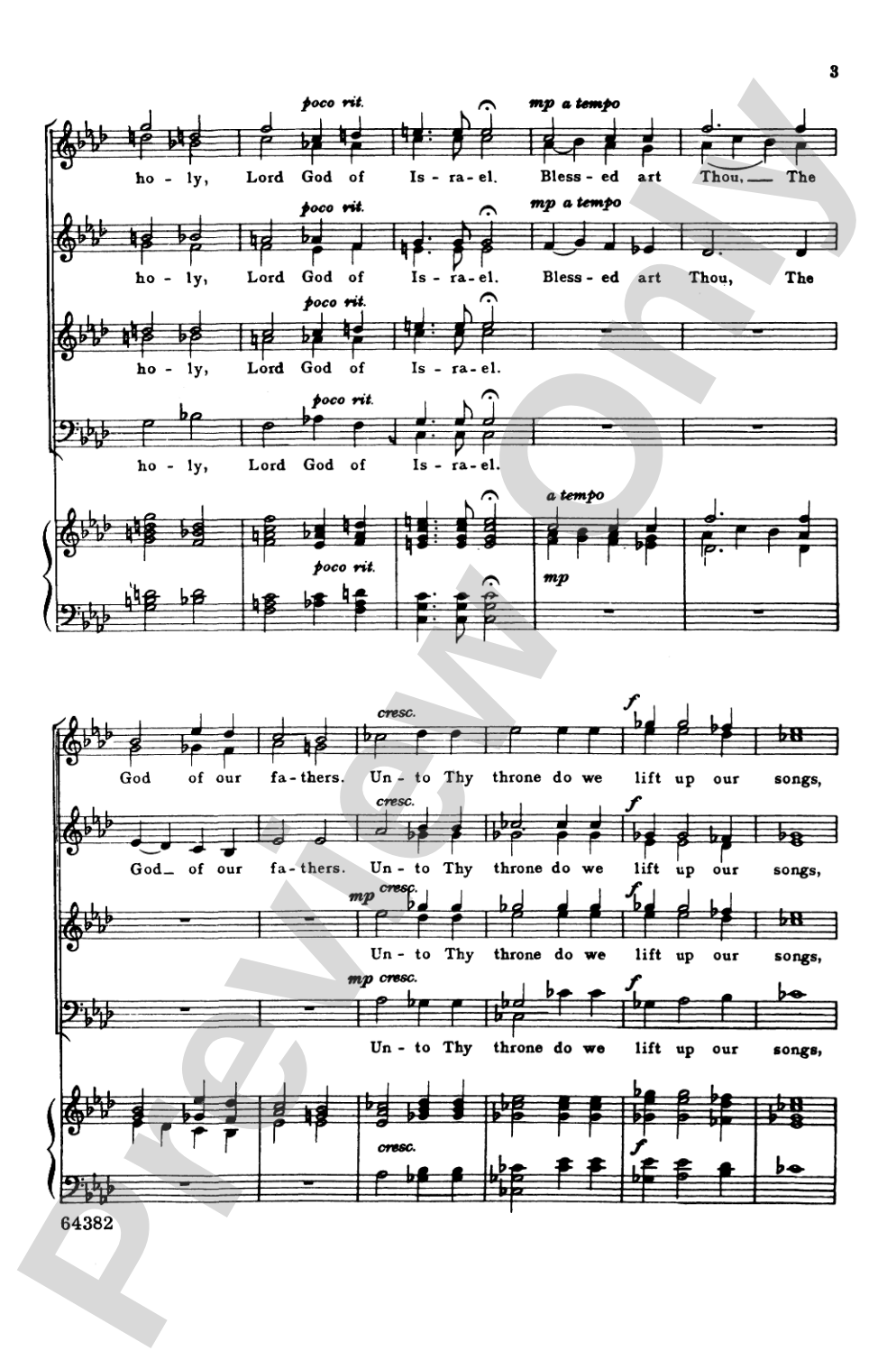 Almighty God of Our Fathers: SSAATTBB, <I>a cappella</I> Choral Octavo