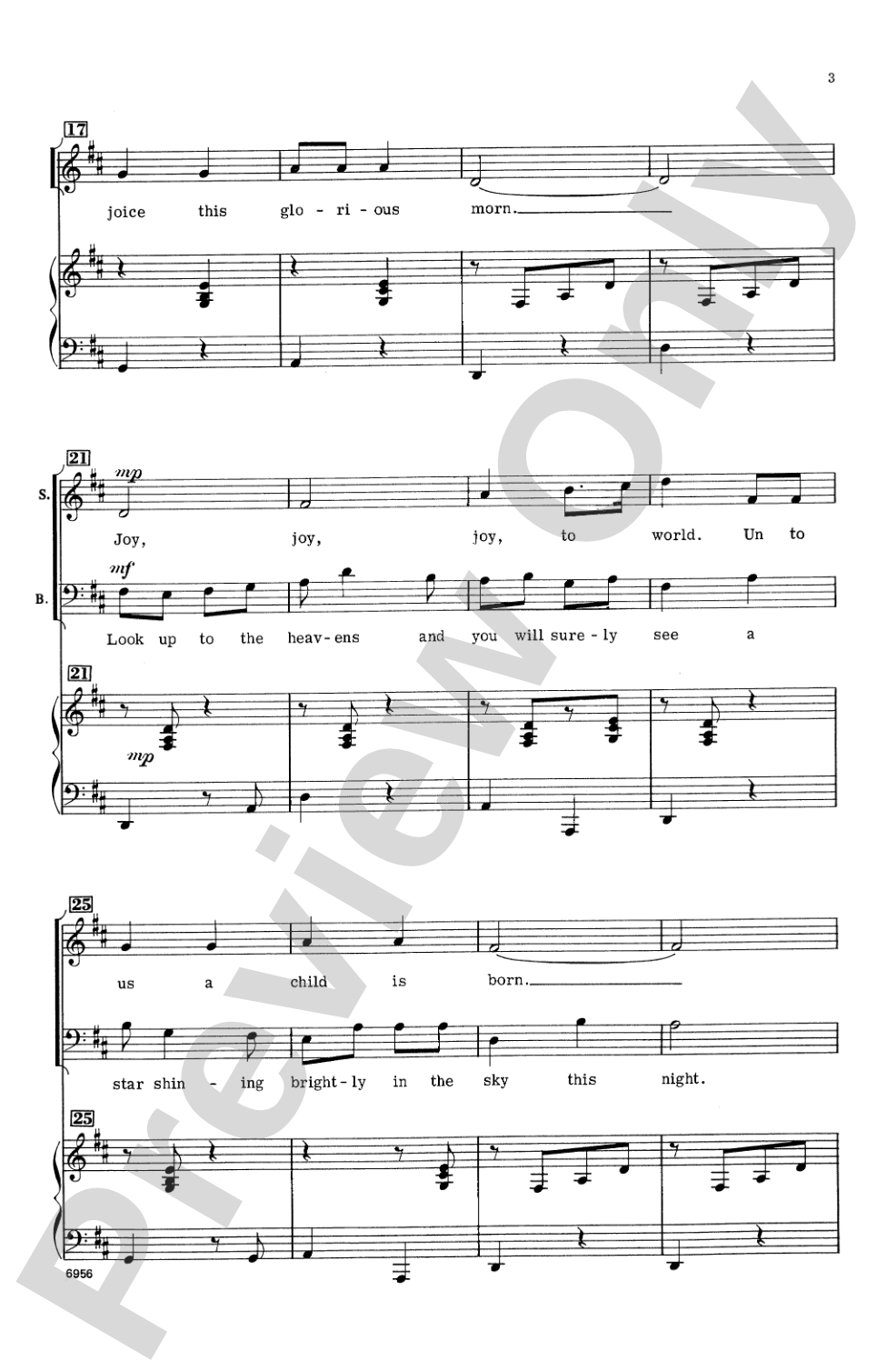 Joy to the World: SAB Choral Octavo