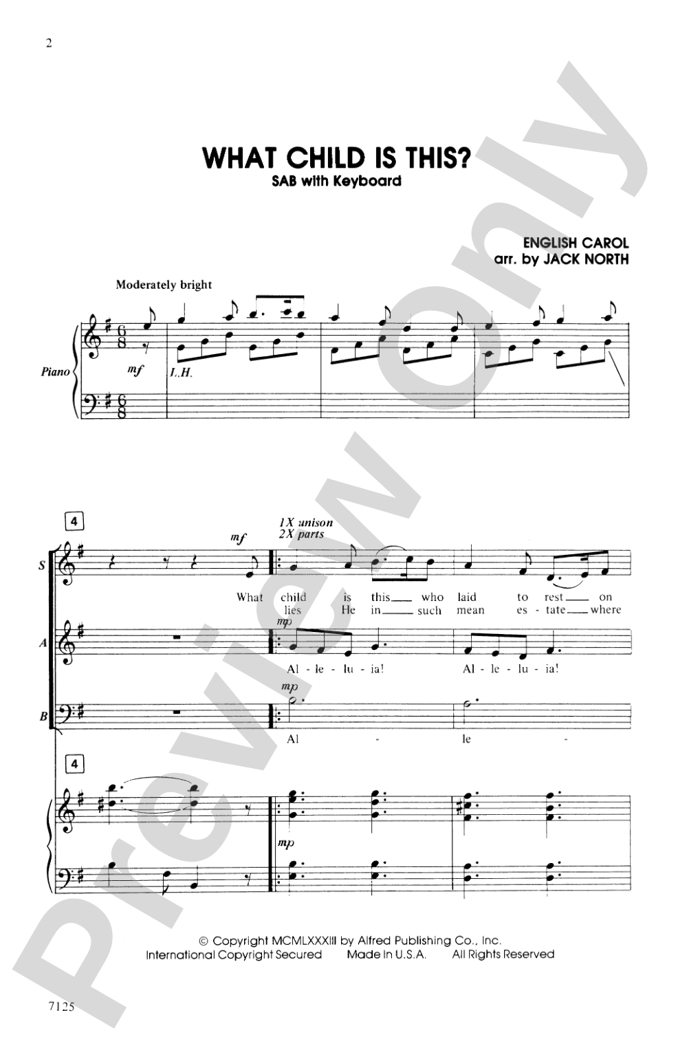 What Child Is This?: SAB Choral Octavo