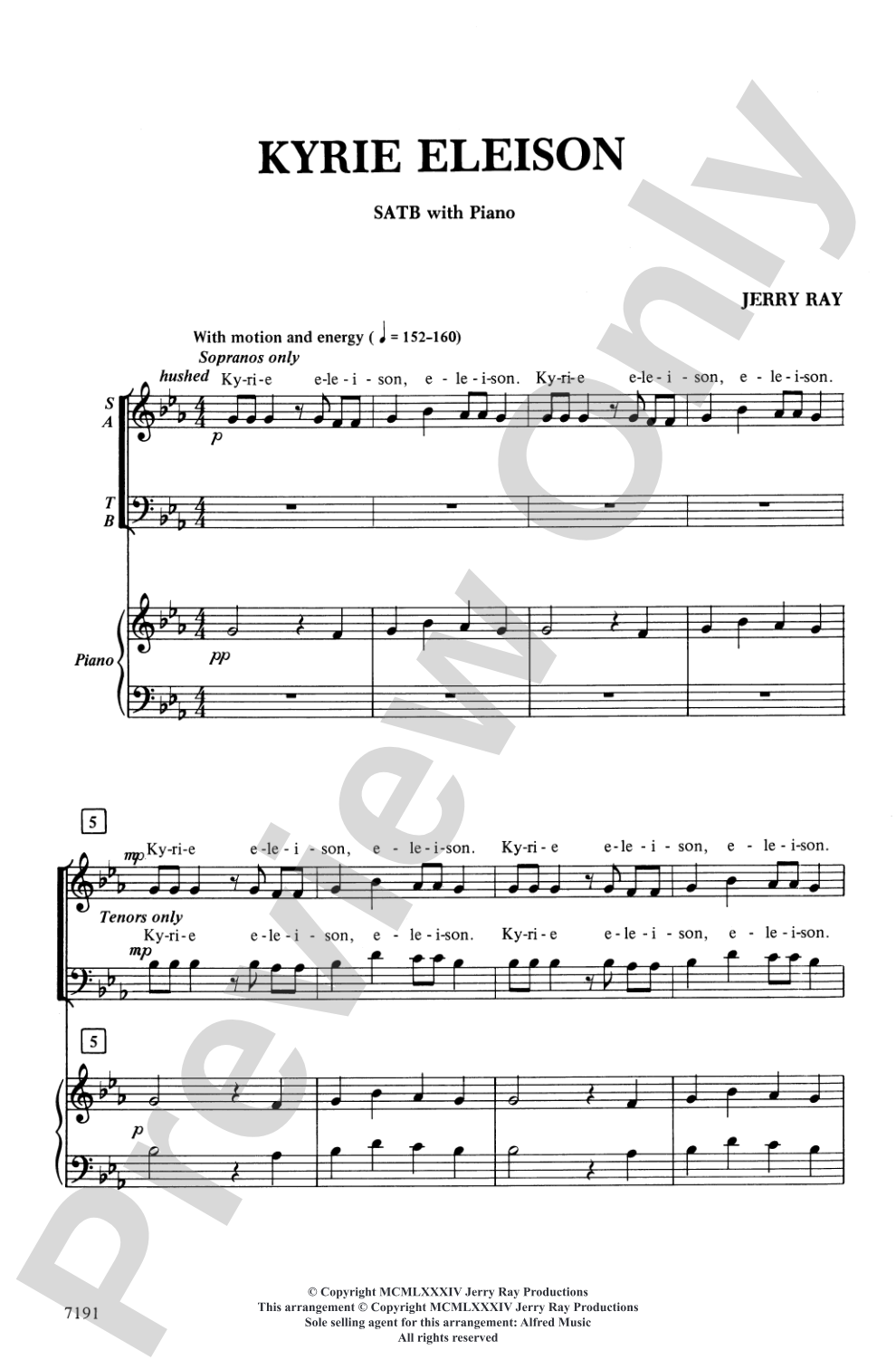 Kyrie Eleison: SATB Choral Octavo