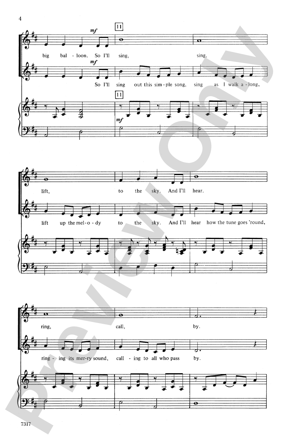 There Is a Melody: Unison/2-Part Choral Octavo
