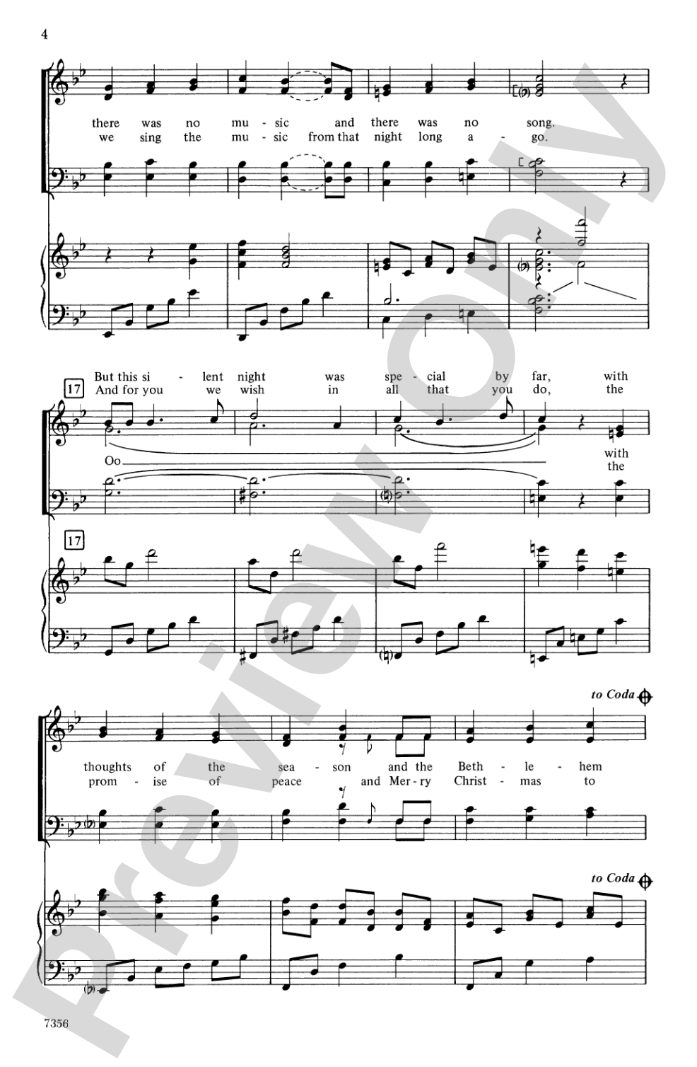 Once Upon a Silent Night: SATB Choral Octavo