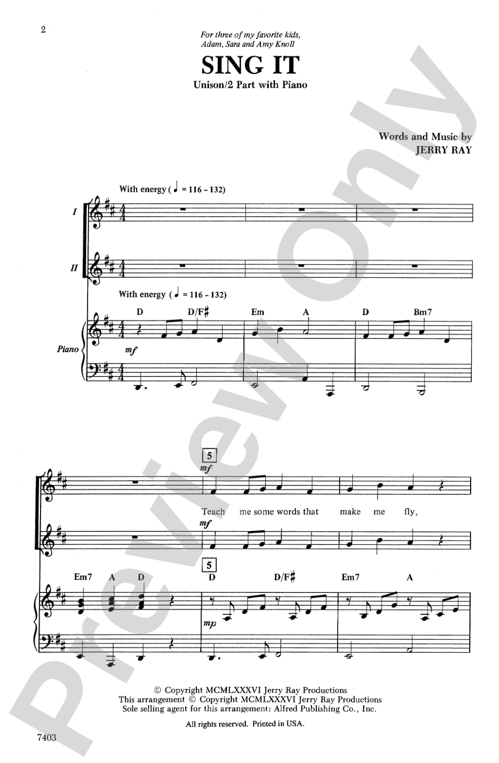 Sing It!: Unison/2-Part Choral Octavo