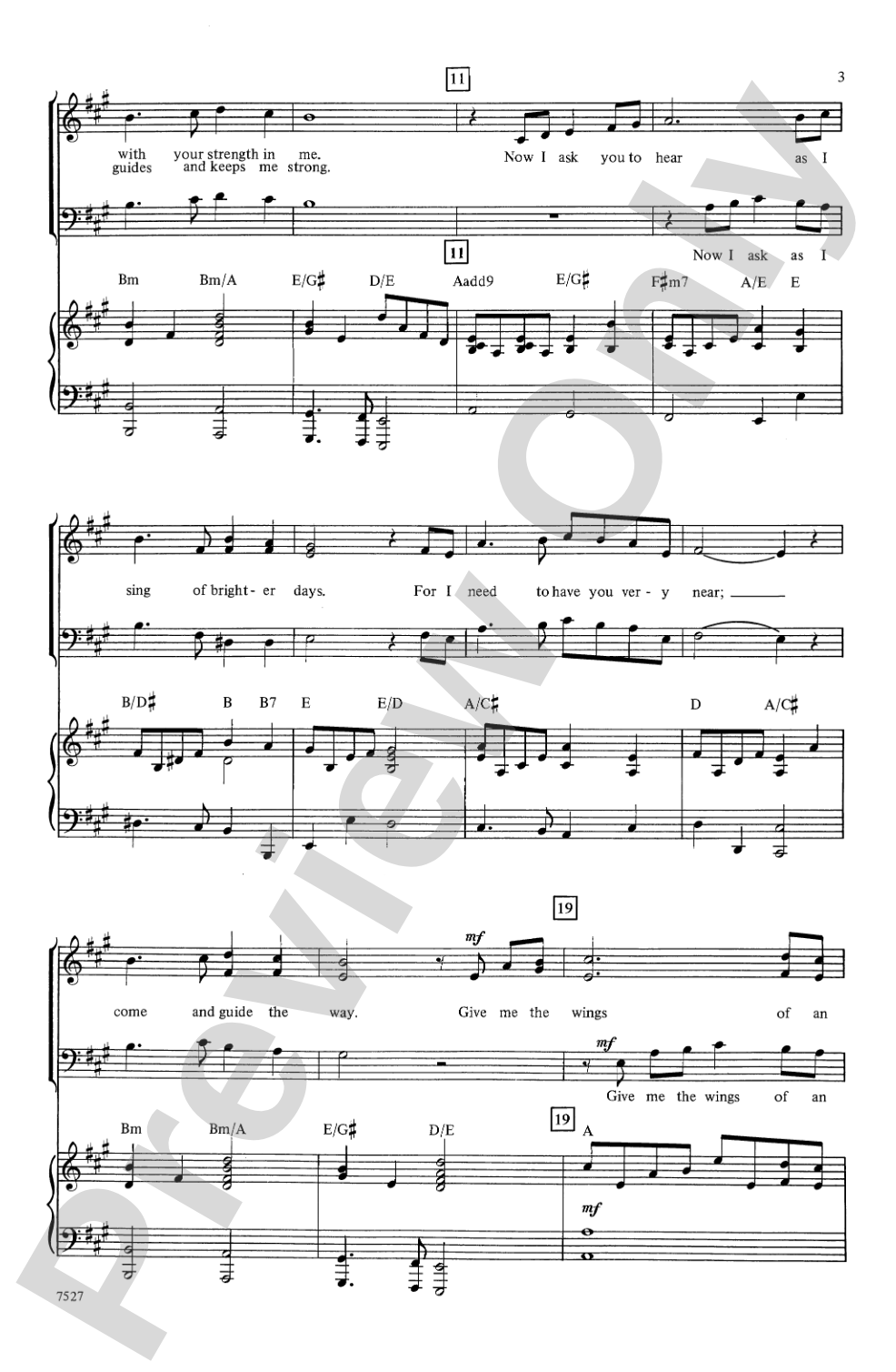 Give Me Wings: SAB Choral Octavo