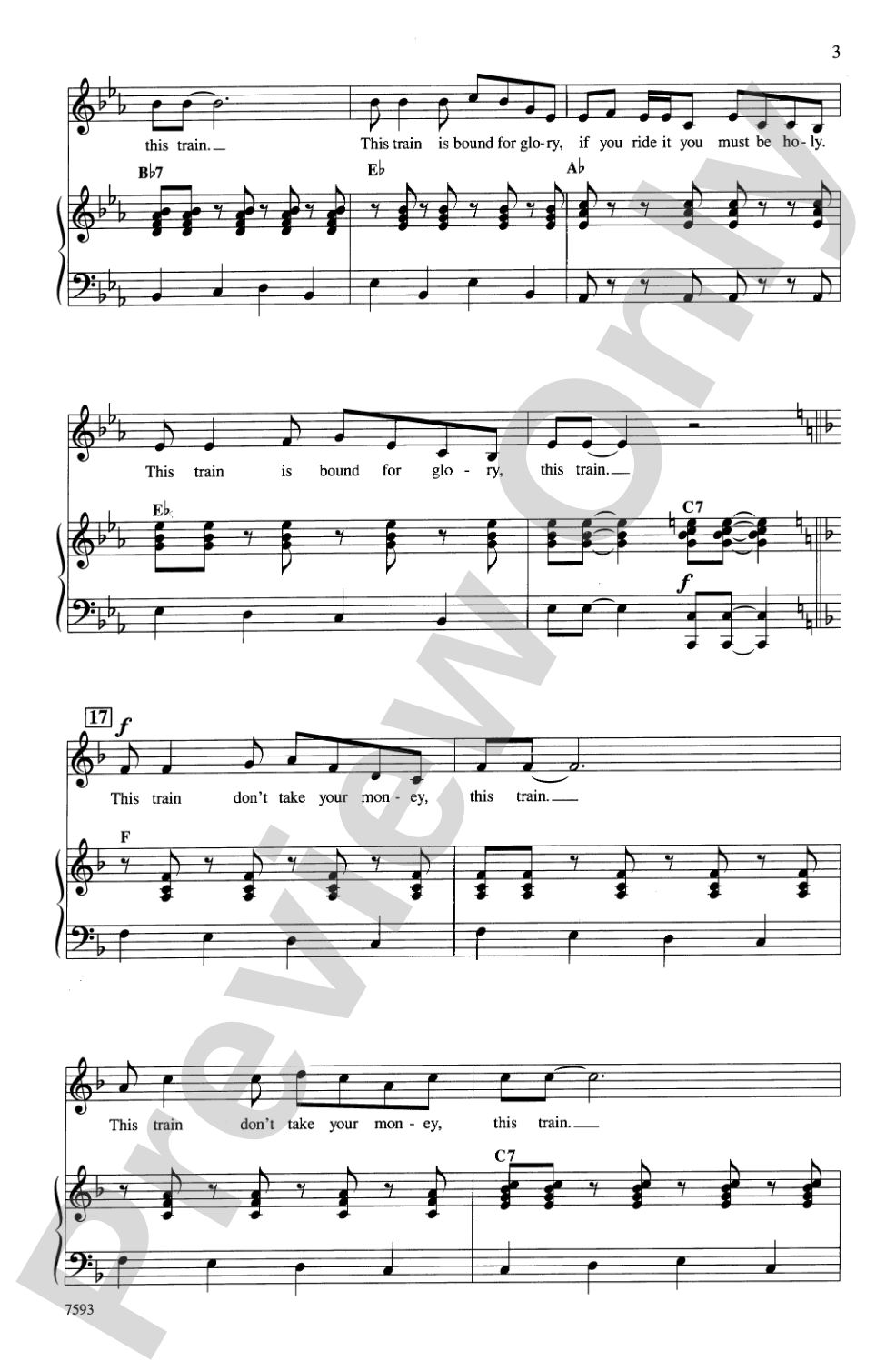 This Train Goes Marching In: 2-Part Choral Octavo