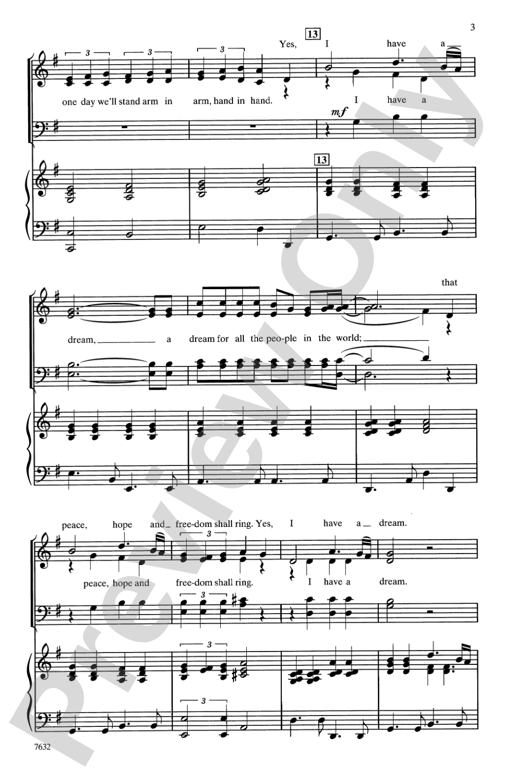 I Have a Dream: SATB Choral Octavo