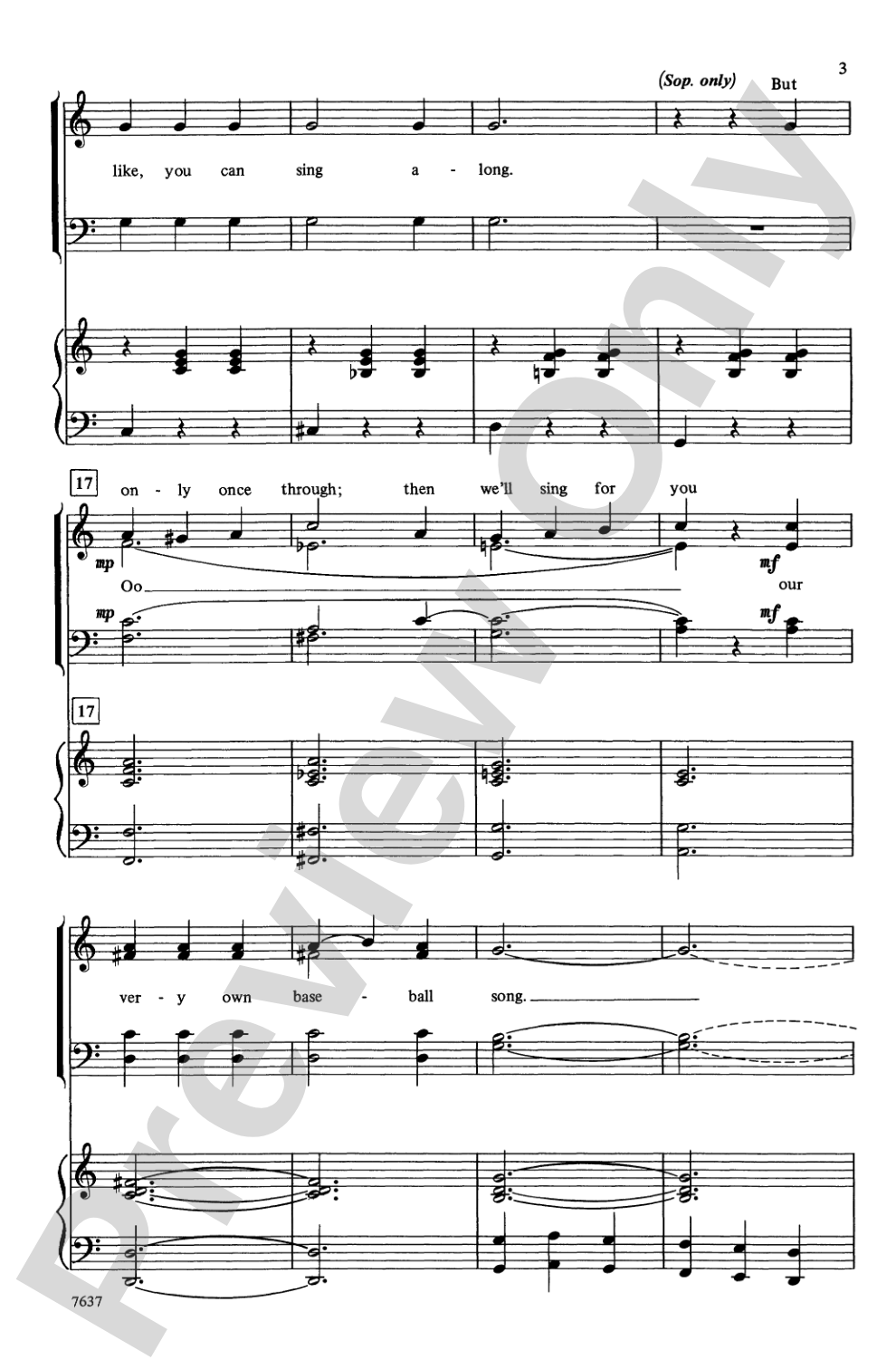 Take Me Out to the Ball Game: SATB Choral Octavo