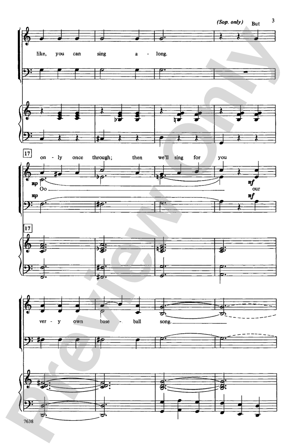 Take Me Out to the Ball Game: SAB Choral Octavo