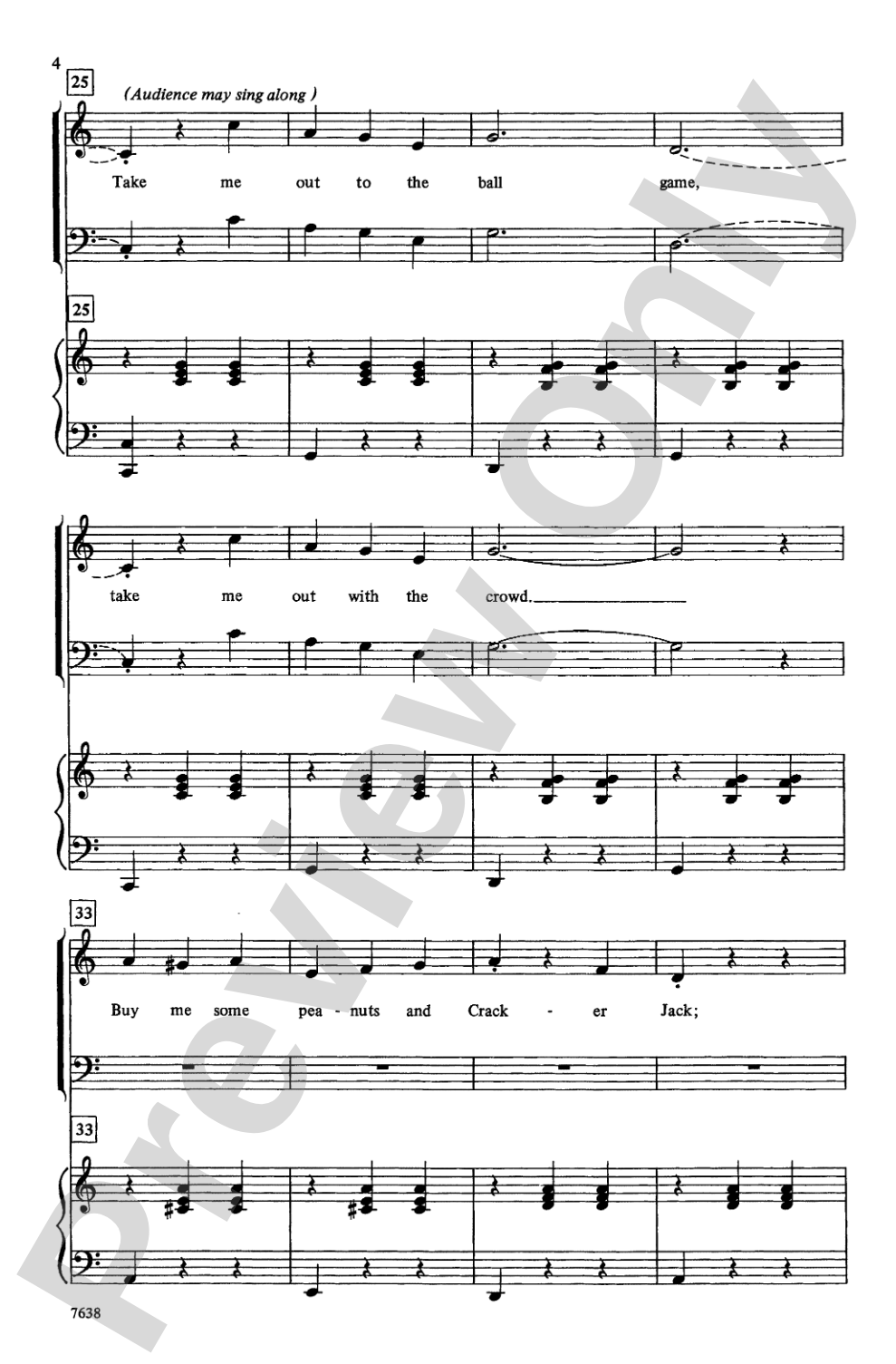 Take Me Out to the Ball Game: SAB Choral Octavo
