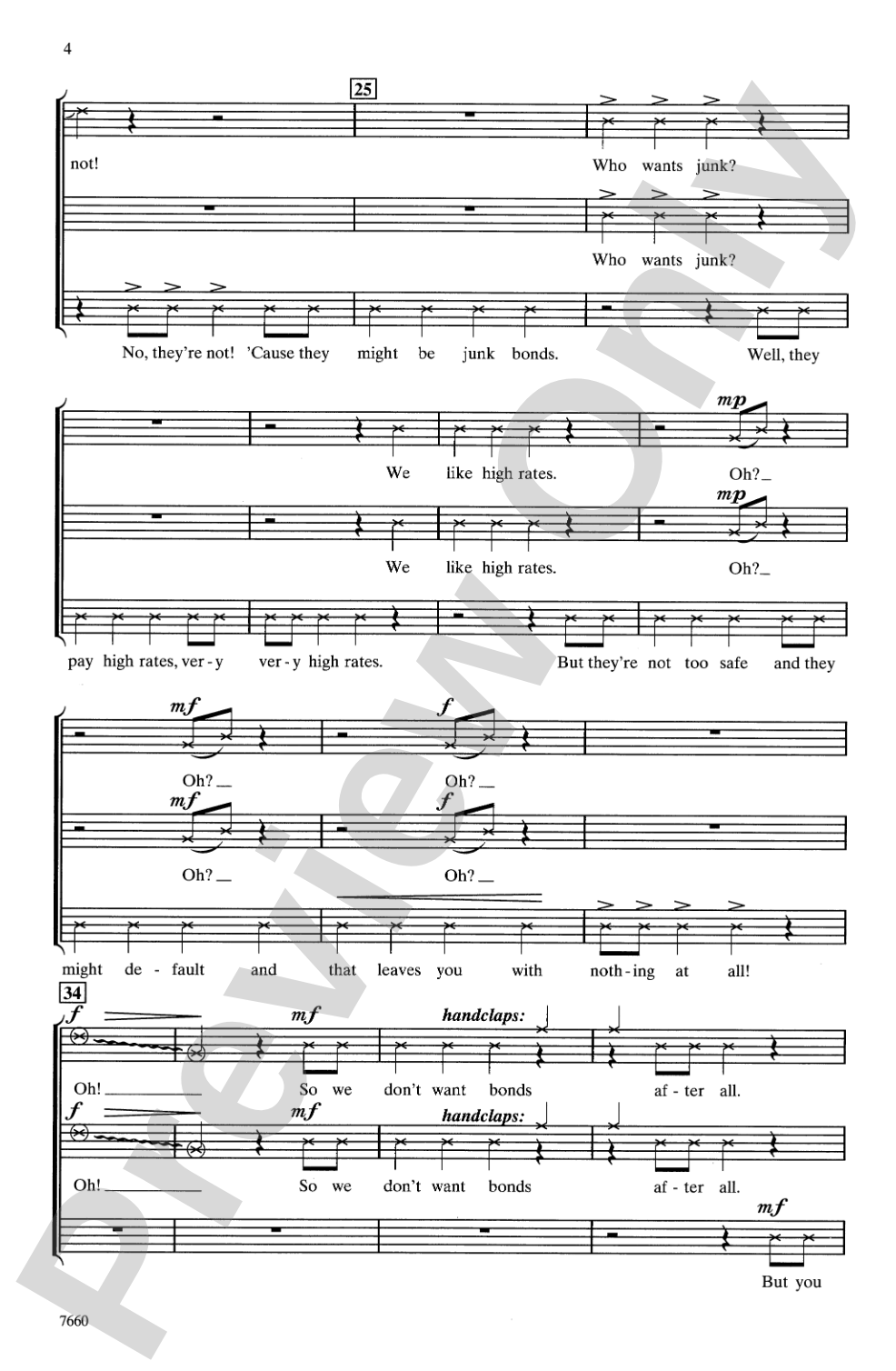 Wall Street Rhythm: 3-Part (any combination) Choral Octavo