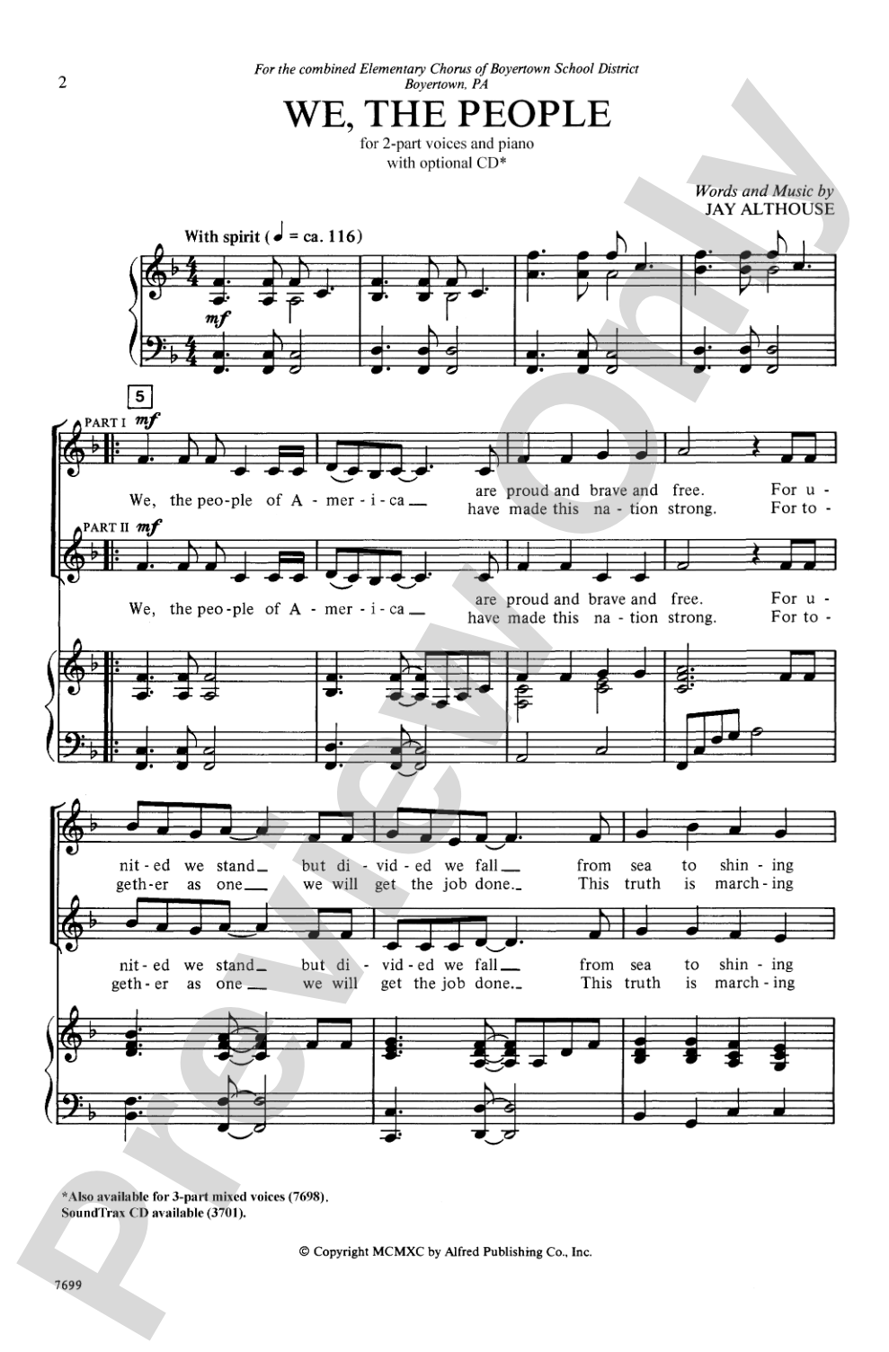 We, the People: 2-Part Choral Octavo