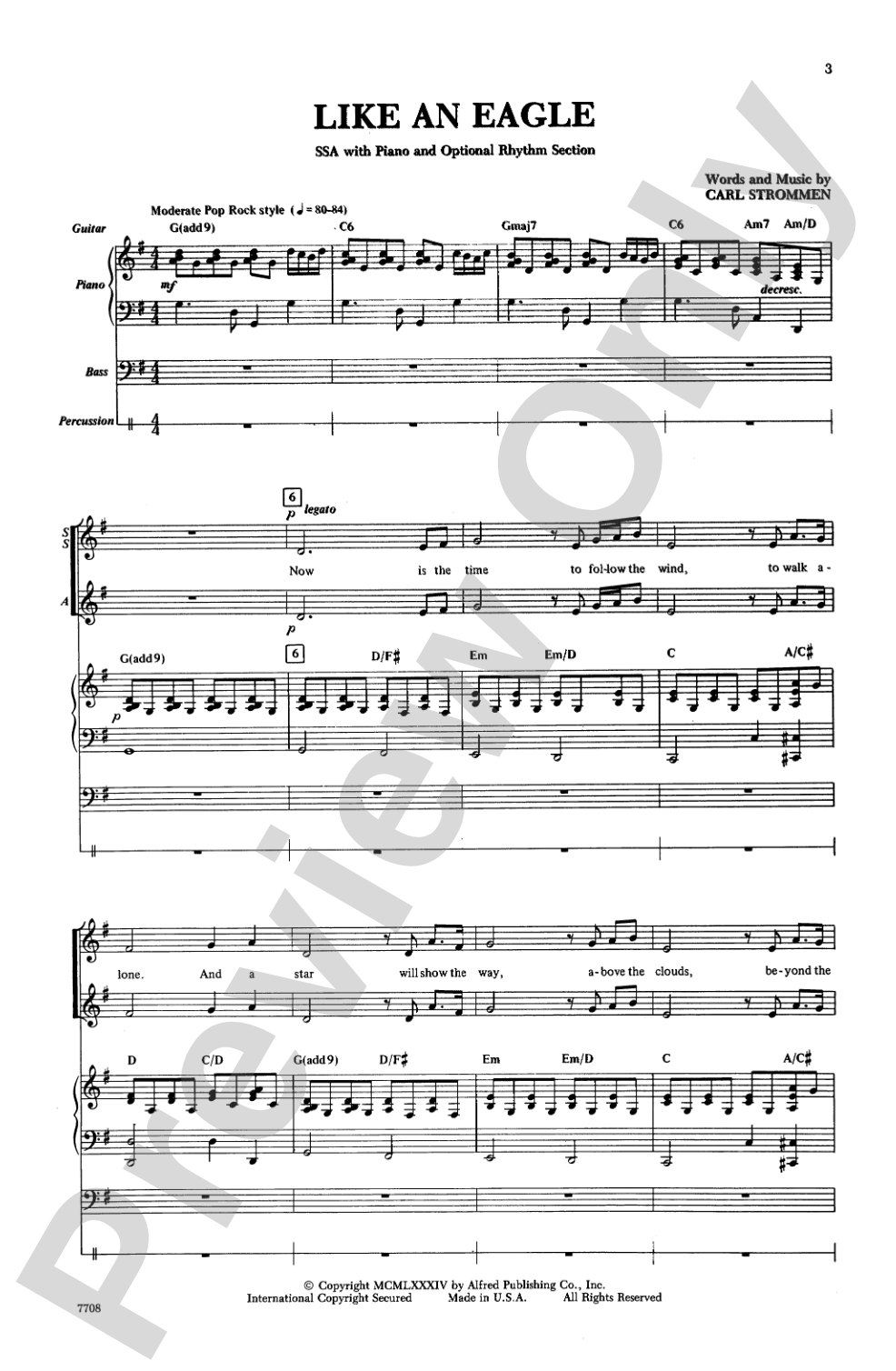 Like an Eagle: SSA Choral Octavo