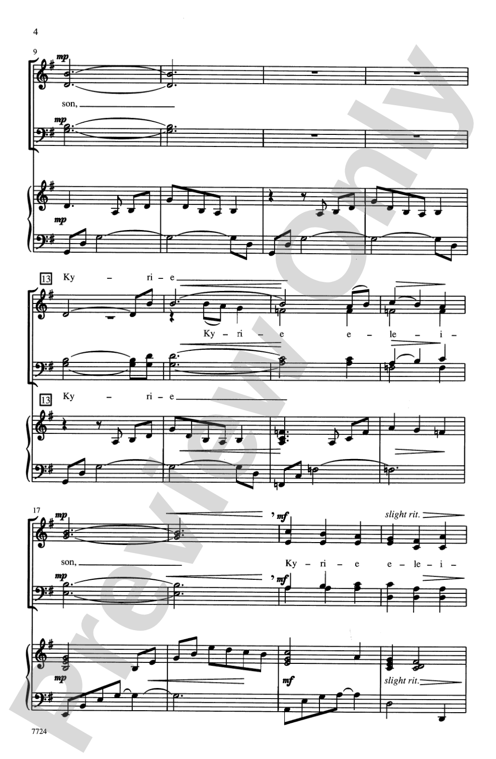 Kyrie: SATB Choral Octavo