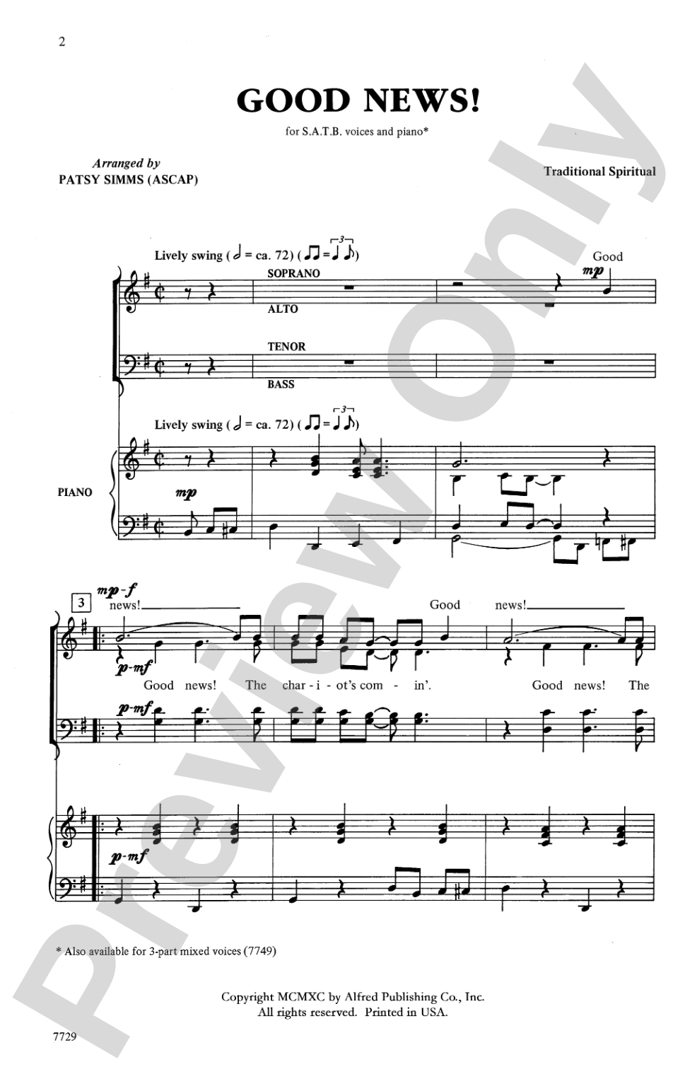 Good News!: SATB Choral Octavo