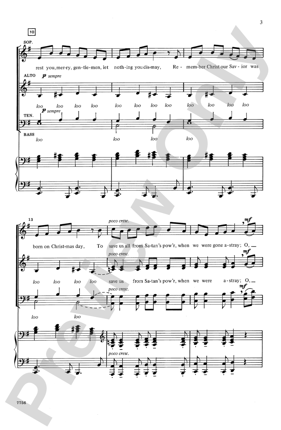 God Rest You Merry, Gentlemen: SATB Choral Octavo