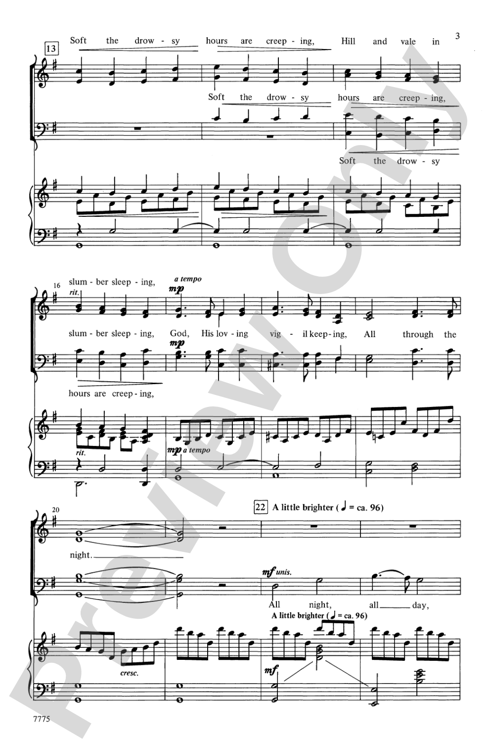Angels Through the Night: SATB Choral Octavo