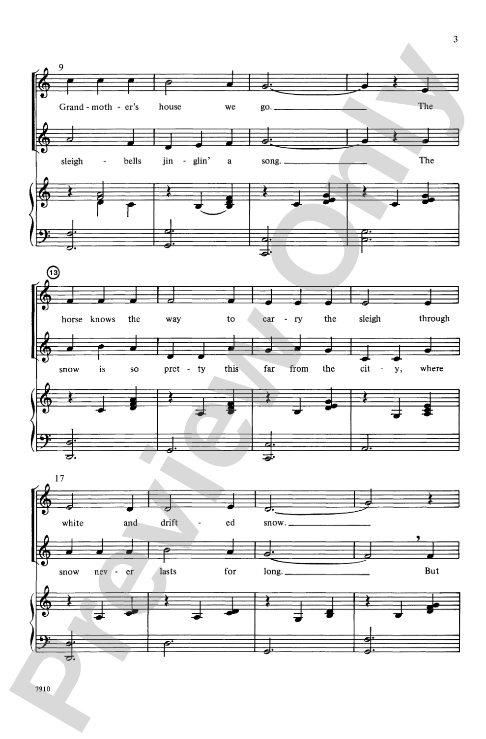 Goin' to Grandma's (Over the River): 2-Part Choral Octavo