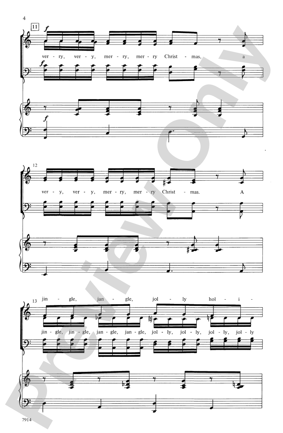 A Very, Very, Merry, Merry Christmas: SATB Choral Octavo