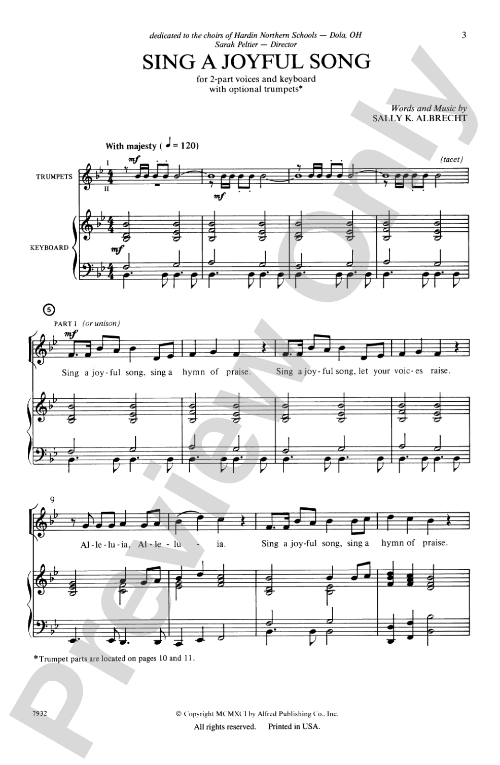Sing a Joyful Song: 2-Part Choral Octavo