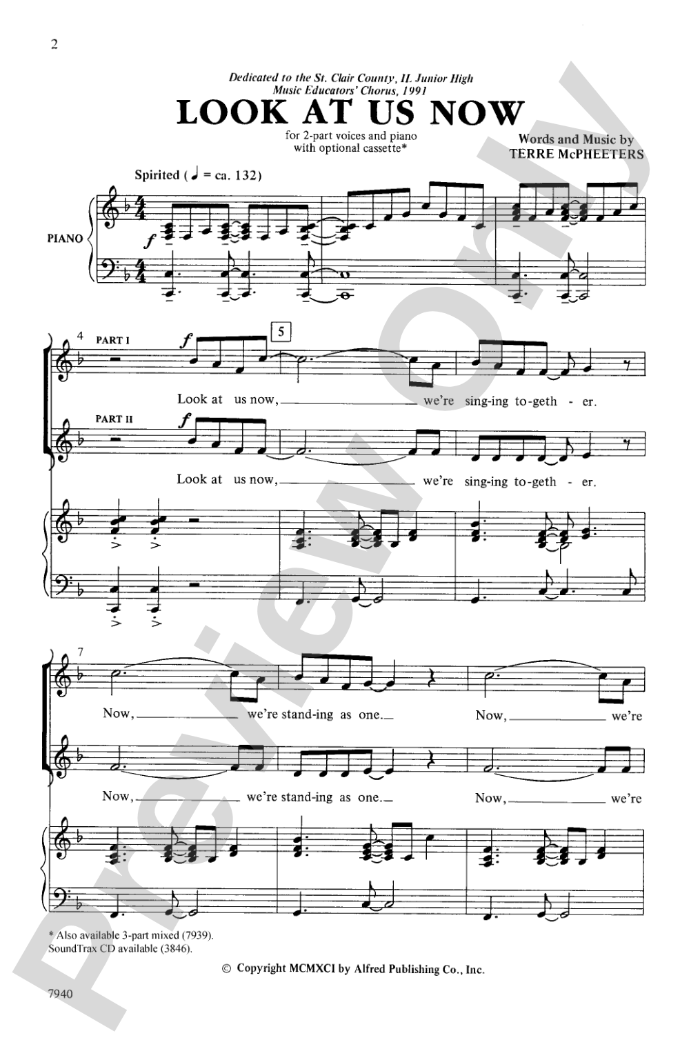 Look at Us Now: 2-Part Choral Octavo
