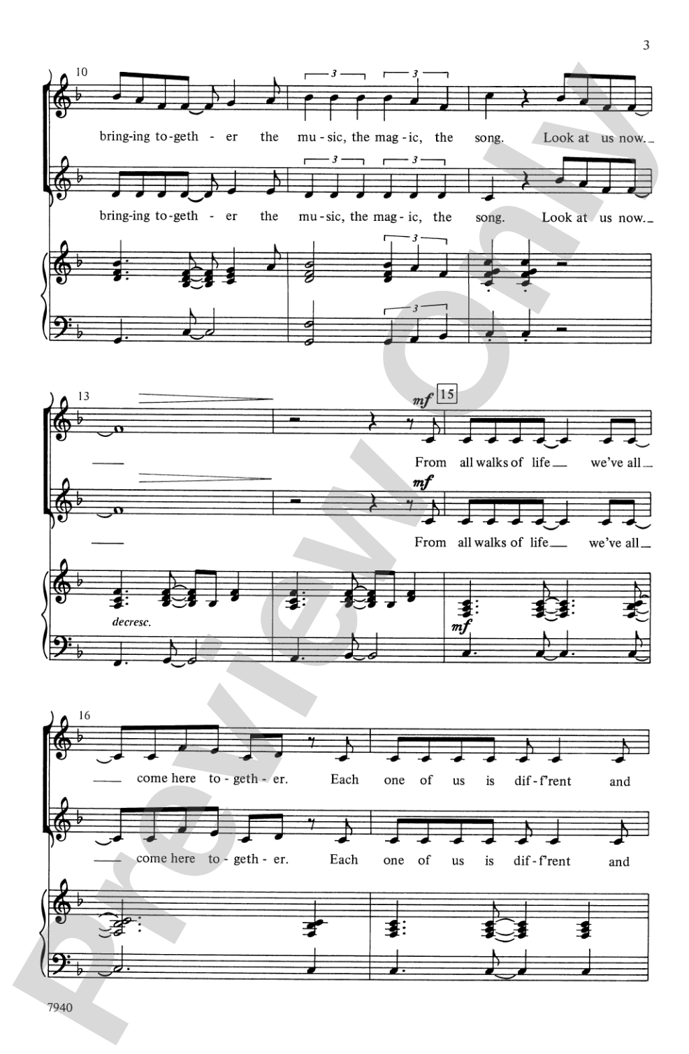 Look at Us Now: 2-Part Choral Octavo