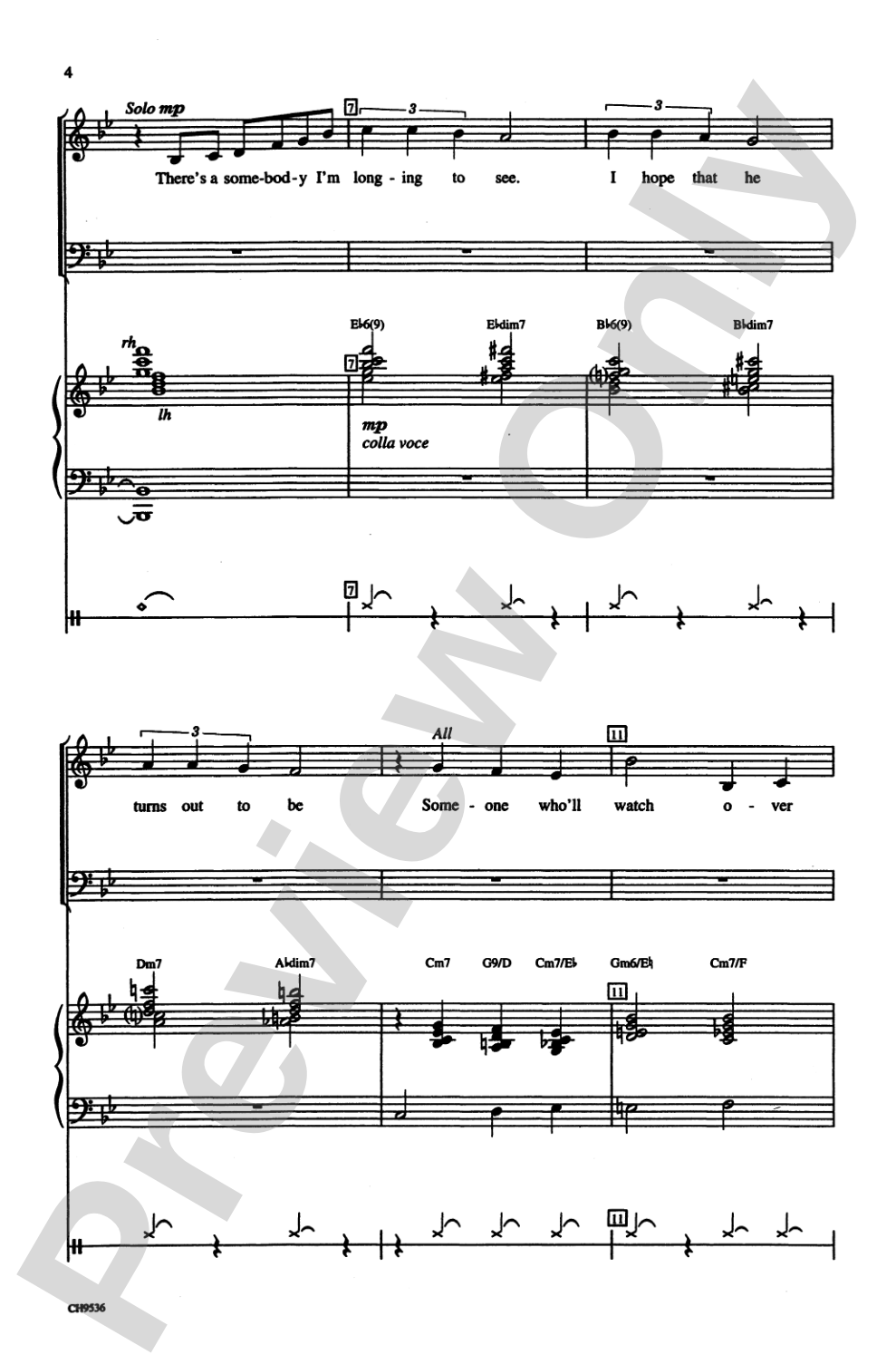 Someone to Watch Over Me: SATB Choral Octavo