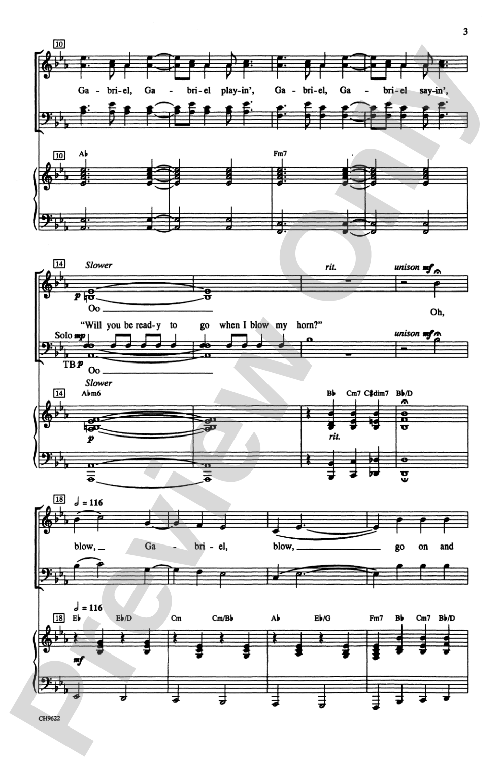 Blow, Gabriel, Blow: SATB Choral Octavo