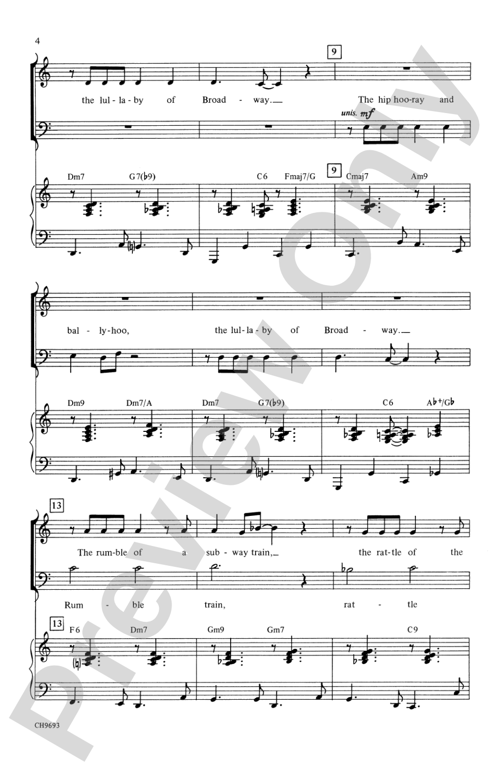 Lullaby of Broadway: SATB Choral Octavo