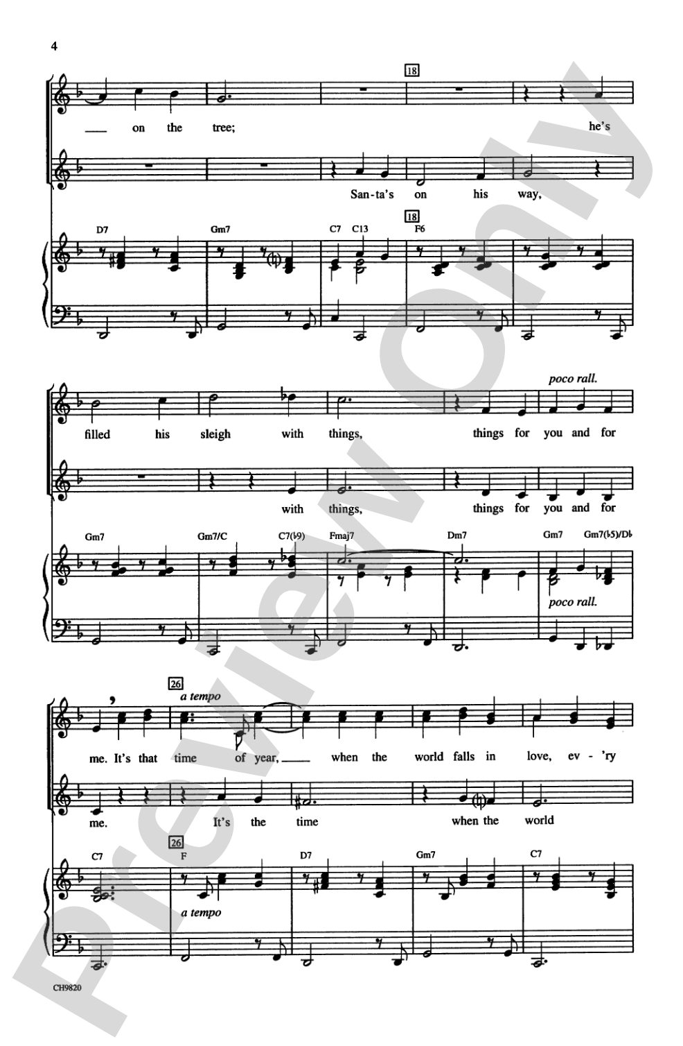 The Christmas Waltz: SSA Choral Octavo