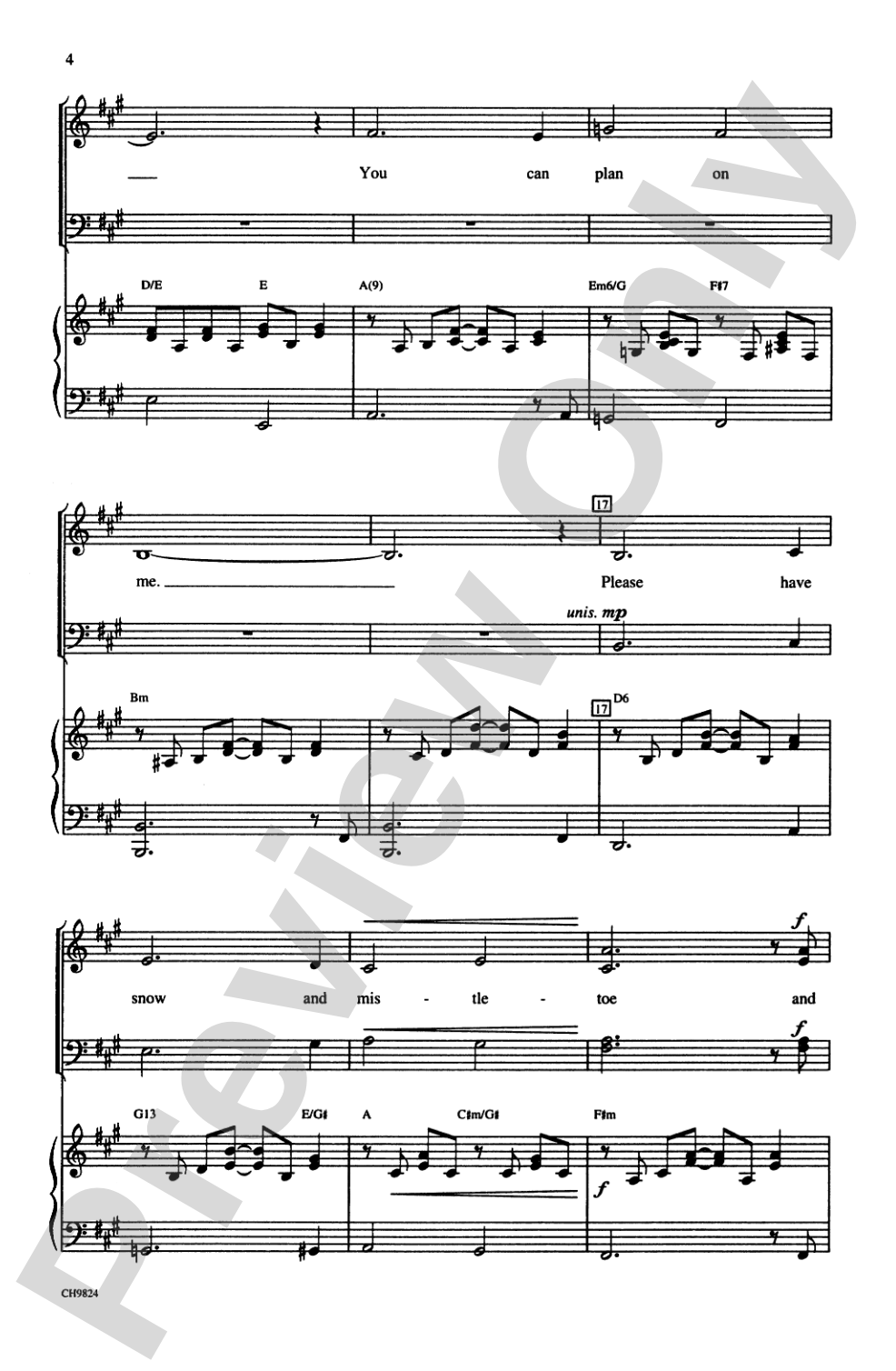I'll Be Home for Christmas: SATB Choral Octavo