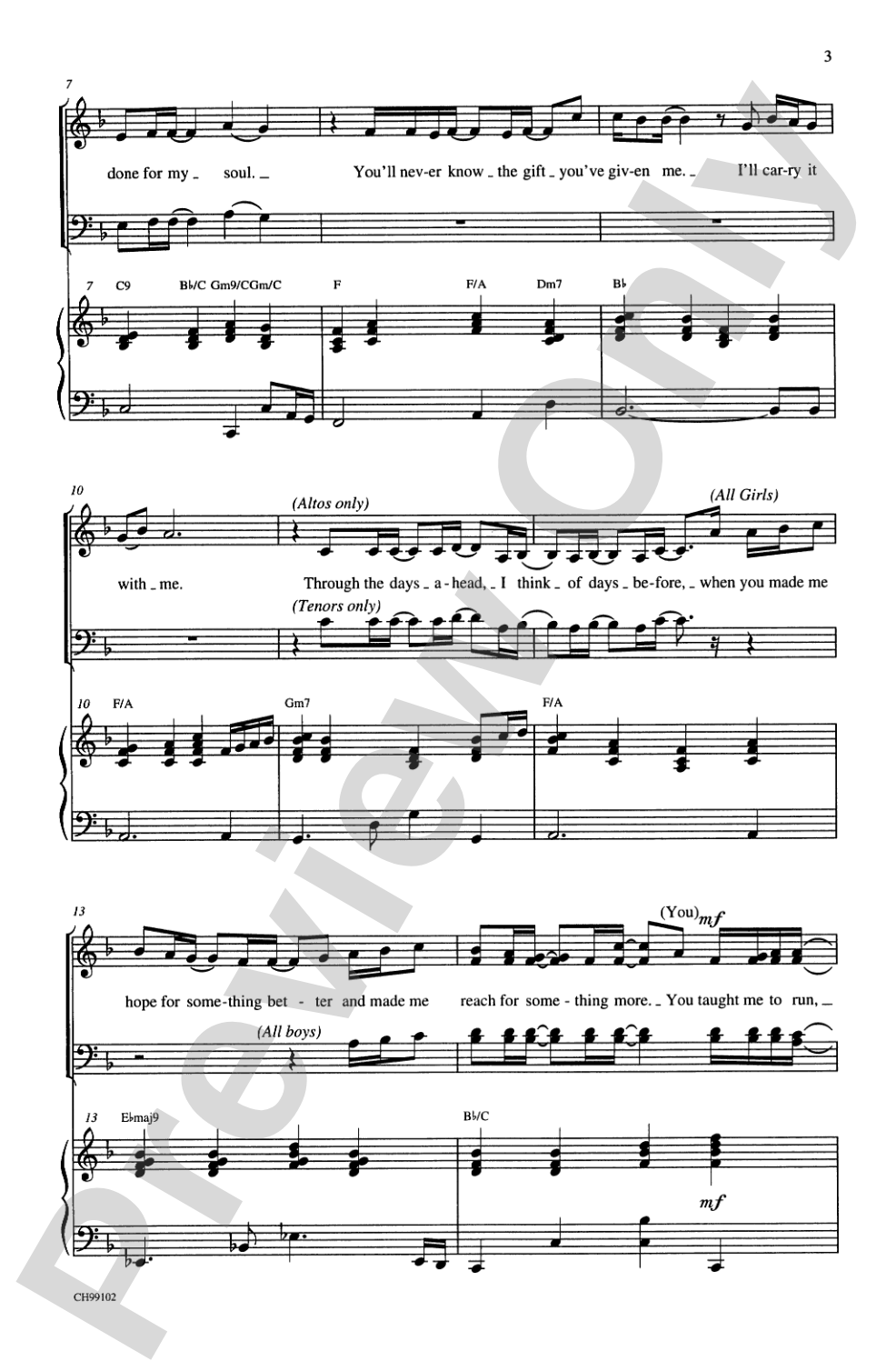 Music of My Heart (as Recorded by *NSYNC and Gloria Estefan): SATB Choral Octavo
