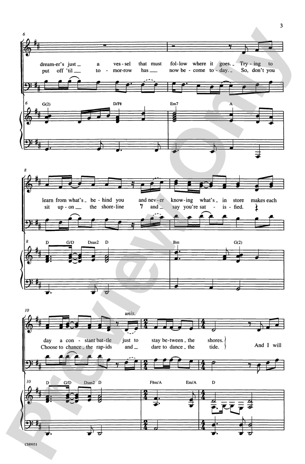 The River: SAB Choral Octavo