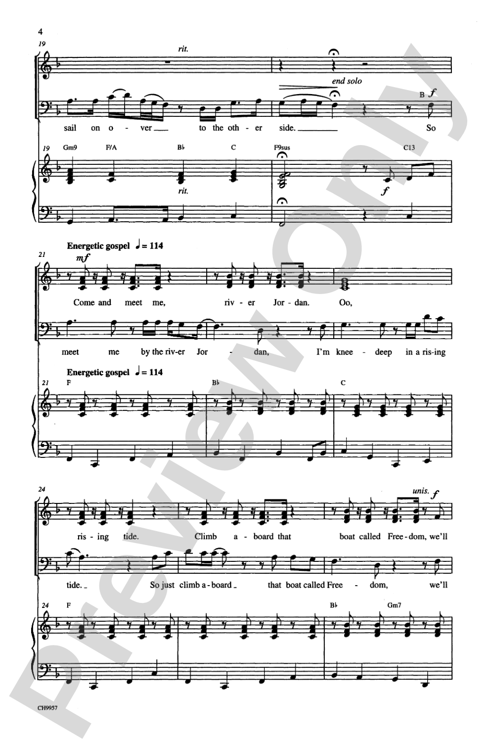 River Jordan: SAB Choral Octavo