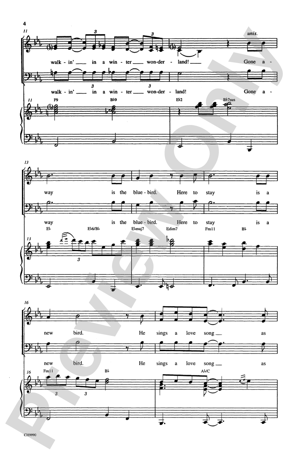 Winter Wonderland: 3-Part Mixed Choral Octavo