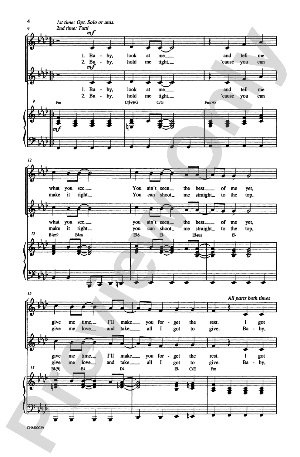 Fame: 2-Part Choral Octavo